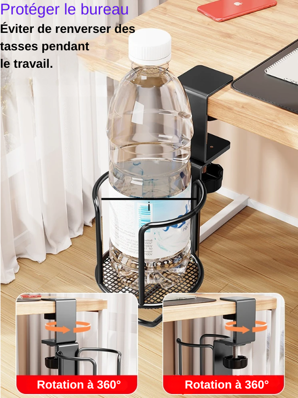 Porte-Gobelet de bureau 2 en 1