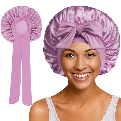 Bonnet de nuit élastique à nœuds