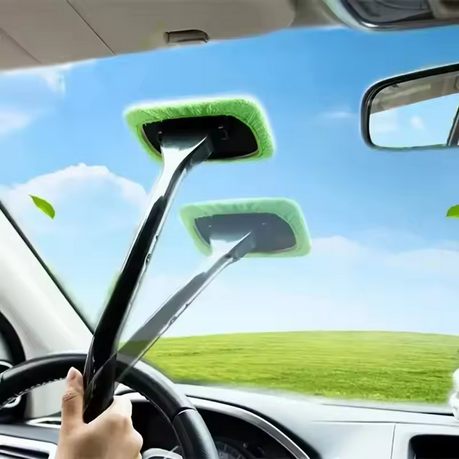 Tige en microfibre réutilisable pour surfaces vitrées