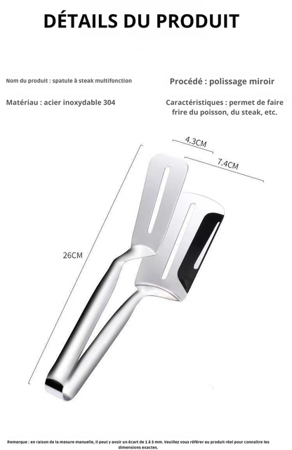 Pince de cuisson en acier