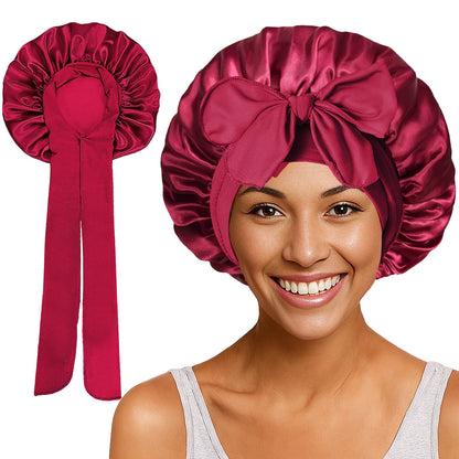 Bonnet de nuit élastique à nœuds
