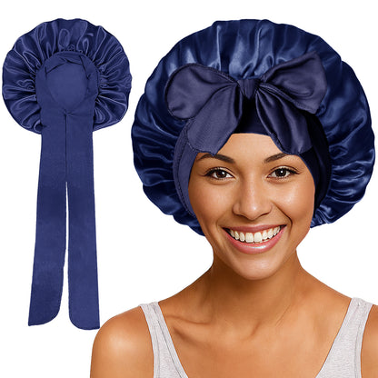 Bonnet de nuit élastique à nœuds